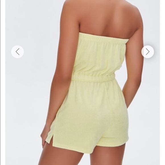 70s RETRO TERRY ROMPER STRAPLESS ROMPER TERRYCLOTH PLAYSUIT S - Picture 9 of 17